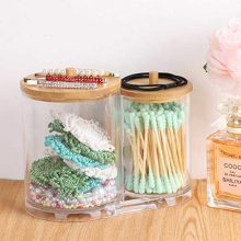 Tbestmax Cotton Swab Pads Holder, Cotton Buds Qtip Dispenser