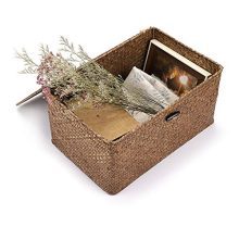 Hipiwe Set of 3 Natural Seagrass Storage Baskets with Lid