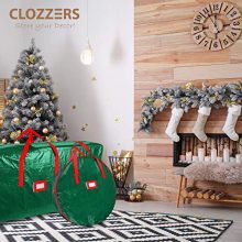 Christmas Wreath and Garland Bag with Durable Zippered Closure