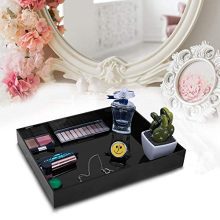 Waterproof Acrylic Vanity Tray Bathroom Organizer for Change, Coin, Key