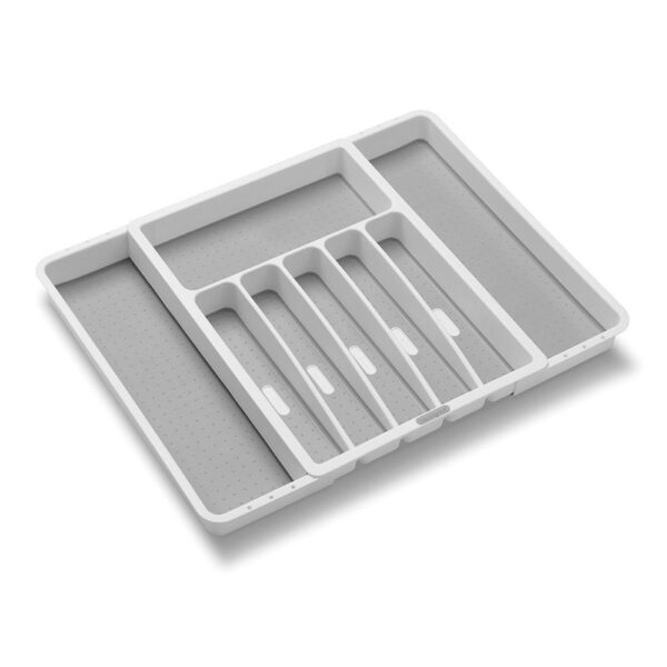 Silverware Tray-White Flatware, Cutlery, Utensils