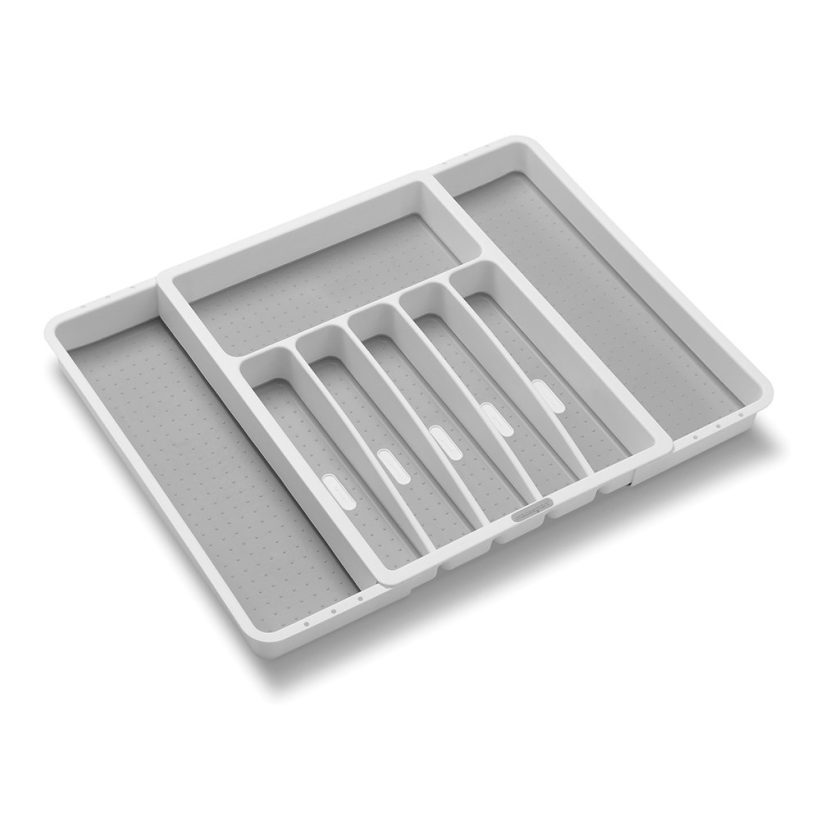 Silverware Tray-White Flatware, Cutlery, Utensils