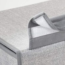 mDesign Soft Fabric Over Closet Shelving Hanging Storage Organizer