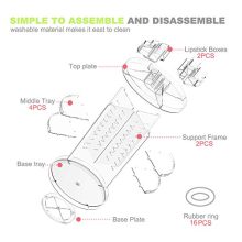 360-Degree Rotating Adjustable Makeup Organizer