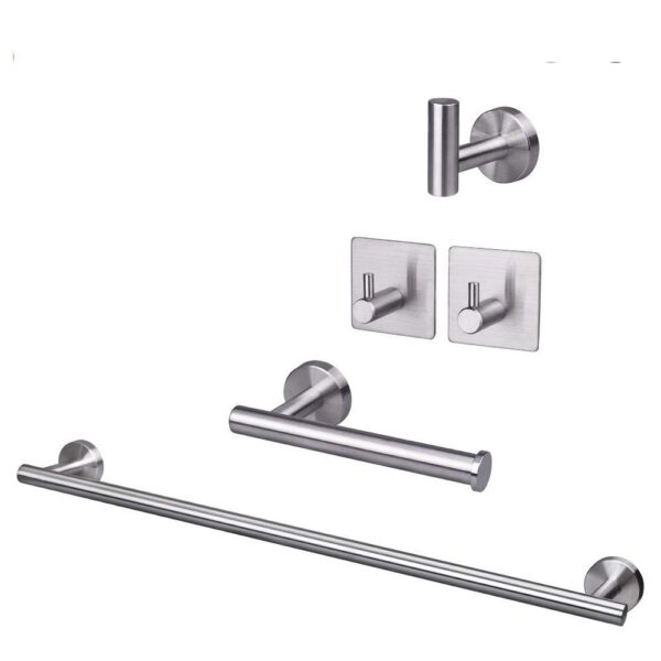 TocTen 5 Piece Bathroom Hardware Set Thicken Stainless Steel