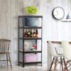 Topeakmart 4 Pack 5 Tier Shelving Unit and Storage Shelves