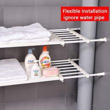 Adjustable Storage Rack - No Drilling, No Holes Needed! Perfect for Wardrobes, Cabinets, and More