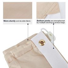 HOMEST 2 Pack XL Nylon Laundry Bag with Strap