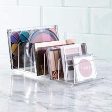 Clarity BPA-Free Plastic Divided Makeup Palette Organizer