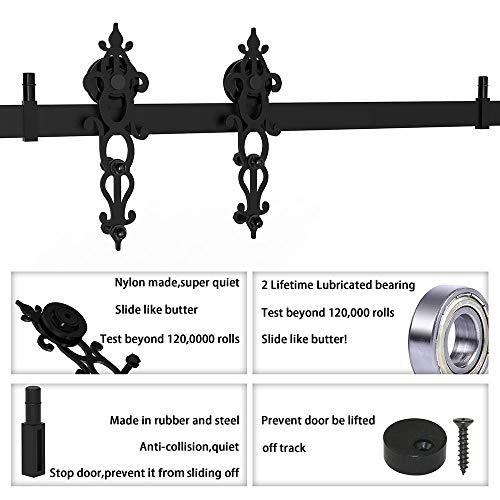 WINSOON Interior Sliding Barn Door Hardware Kit