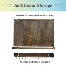 GLANT Rustic Wall Mounted Jewelry Organizer