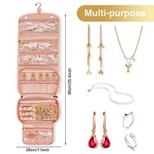 Foldable Jewelry Roll Bag Jewelry Organizer Case