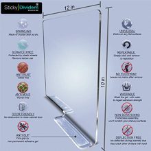 Transform Your Shelves: Anti-Slip Crystal Clear Shelf Dividers 4-Pack