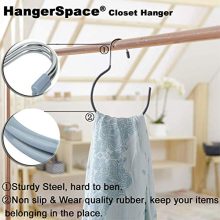 HangerSpace Scarf Ring Hanger Belt Rack, 5 Pcs Non-Slip