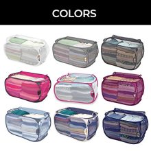 Smart Design Mesh Pop-Up Flip Laundry Hamper & Basket