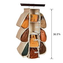 Hanging Purse Handbag Organizer 10 Pockets