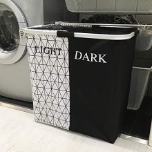 2 Section Laundry Basket Hamper Collapsible