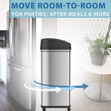 🗑️ iTouchless Pet-Proof 13 Gallon Sensor Kitchen Trash Can - The Ultimate Hygienic Solution for Mess-Free Waste Disposal! ♻️🐾