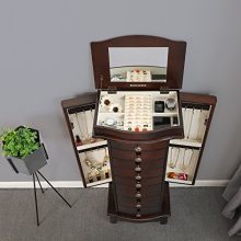 SONGMICS Jewelry Cabinet Armoire Storage Chest