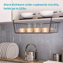 Under Shelf Basket, iSPECLE 4 Pack Wire Rack, Slides Under Shelves For Storage