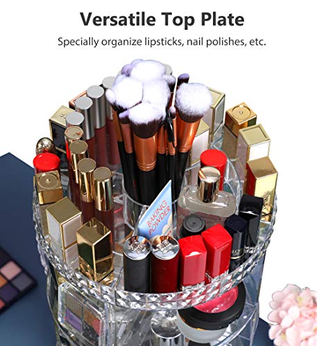 Makeup Organizer 360 Rotating Bathroom Makeup Carousel