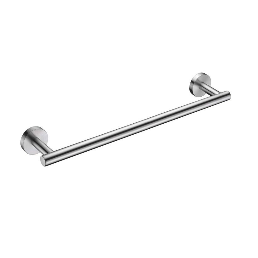 Brushed Nickel Bath Towel Bar Single Bars Towel Rack