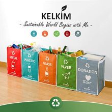 Recycling Bin Bags + Donation Bag Set - Sustainable, Waterproof, and Stylish Waste Organizer for Home and Office Recycling! 🗑️♻️
