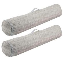 mDesign Soft Stripe Gift Wrap Storage Bag Tube