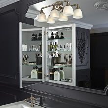 Bathroom Slow Close Magnifying Mirror Medicine Cabinet with Mirror