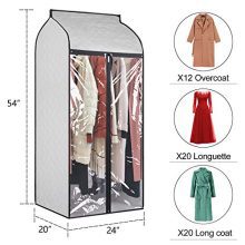 Univivi Hanging Garment Bags 54 inch Organizer Storage