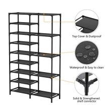 Tribesigns 9 Tiers Shoe Rack, Stackable Shoe Tower
