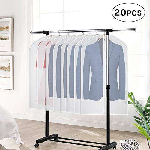 Univivi Clear Garment Bag Breathable Dust Cover