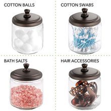 Glass Bathroom Vanity Countertop Storage Organizer