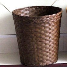 Wastebasket Rattan Woven Storage Baskets Books