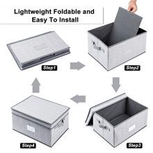 Kntiwiwo Large Storage Bins for Closet Shelves
