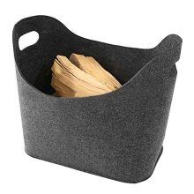 Firewood Storage Basket Fireside Wood Carrier Holder Bag