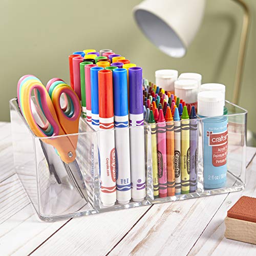 STORi Clear Plastic Vanity, Craft, and Plush Toy Organizer