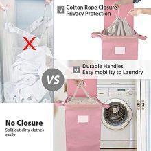MCleanPin Laundry Hamper with Lid and 2 Removable Liners