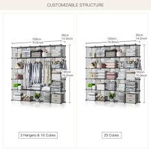 GEORGE&DANIS Wire Storage Shelf Cube Metal