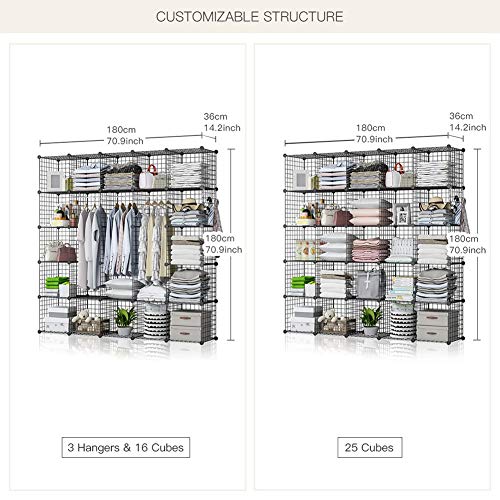 GEORGE&DANIS Wire Storage Shelf Cube Metal