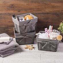 DII Farmhouse Vintage Storage Baskets with Liner