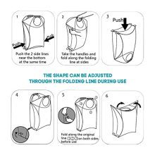 Effortless Organization – Pop-Up Laundry Hamper Origami Bag