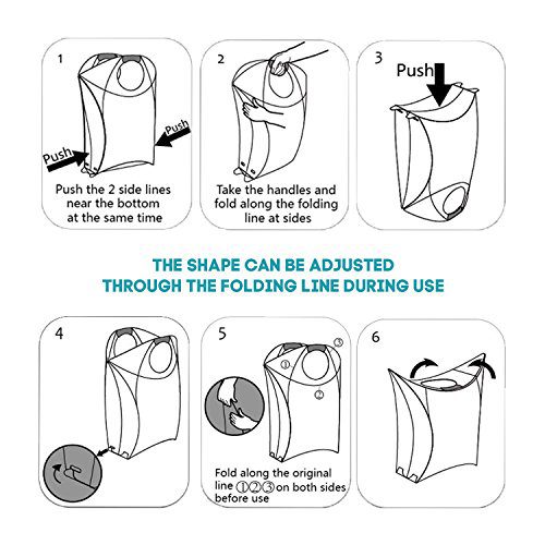 Effortless Organization – Pop-Up Laundry Hamper Origami Bag