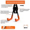 CoolYeah Steel Garage Storage Utility Double Hooks