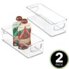 Food Storage Bin with Handles for Kitchen Pantry, Cabinet