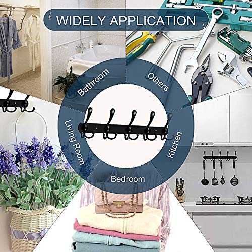 ANEDER Coat Rack Wall Mount Wall Hooks