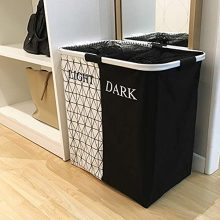2 Section Laundry Basket Hamper Collapsible