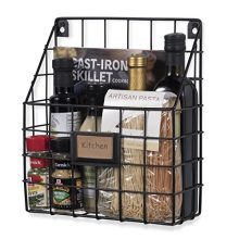 Wall35 Rivista File Holder - Metal Mesh Wire Shelf