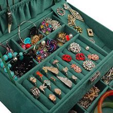Velvet Large Necklace Jewelry Storage Organizer