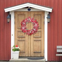 Frdsomar 26 inch Christmas Wreath with Storage Container